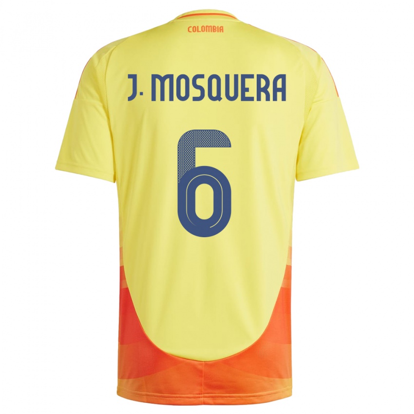 Kinder Kolumbien Juan Mosquera #6 Gelb Heimtrikot Trikot 24-26 T-Shirt Österreich