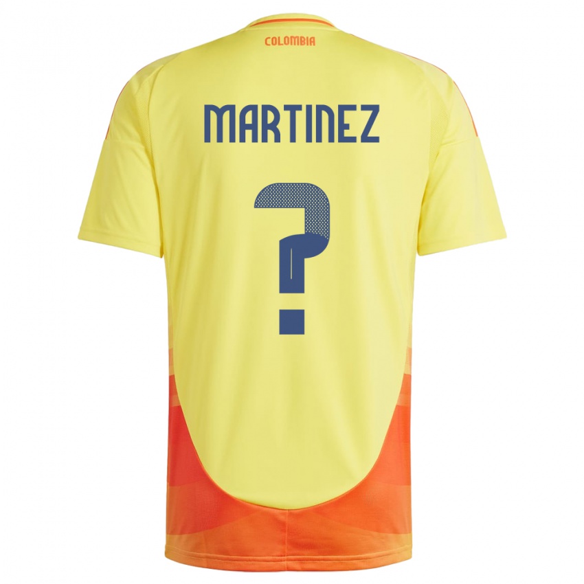 Kinder Kolumbien Edwin Martínez #0 Gelb Heimtrikot Trikot 24-26 T-Shirt Österreich