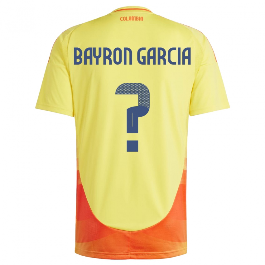 Kinder Kolumbien Bayron García #0 Gelb Heimtrikot Trikot 24-26 T-Shirt Österreich