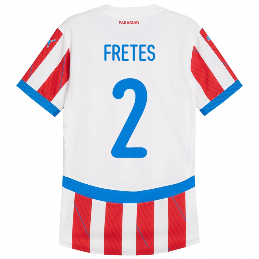 Kinder Paraguay Limpia Fretes #2 Weiß Rot Heimtrikot Trikot 24-26 T-Shirt Österreich