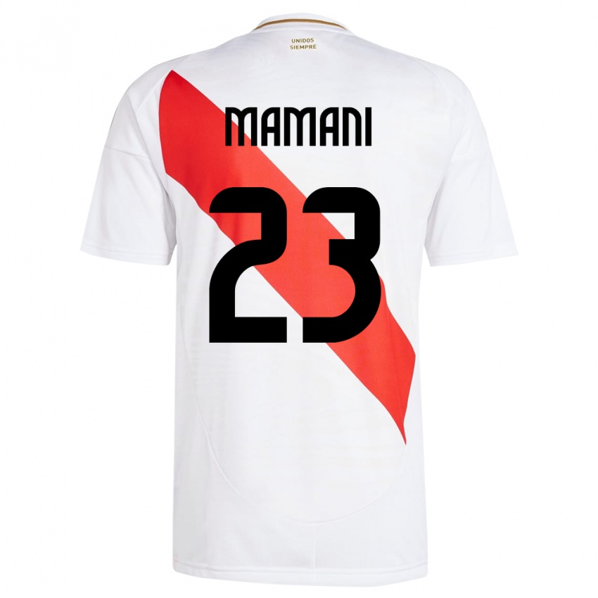 Kinder Peru Julia Mamani #23 Weiß Heimtrikot Trikot 24-26 T-Shirt Österreich