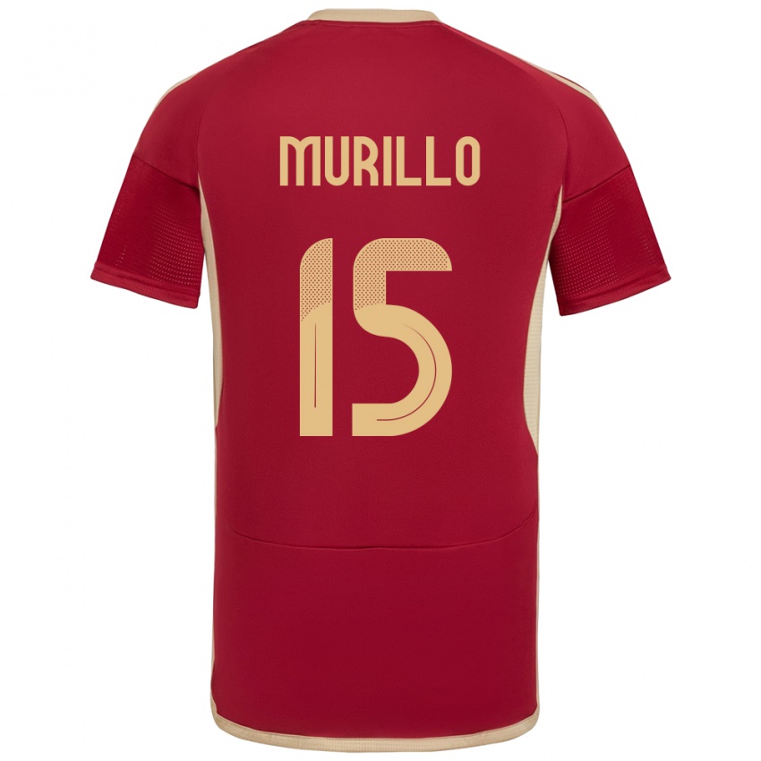 Kinder Venezuela Jhon Murillo #15 Burgund Heimtrikot Trikot 24-26 T-Shirt Österreich