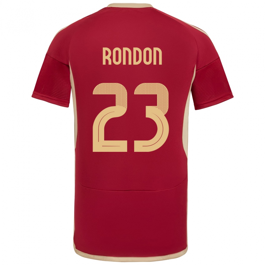 Kinder Venezuela Salomón Rondón #23 Burgund Heimtrikot Trikot 24-26 T-Shirt Österreich