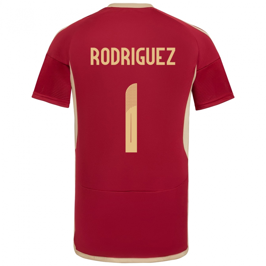 Kinder Venezuela Samuel Rodriguez #1 Burgund Heimtrikot Trikot 24-26 T-Shirt Österreich