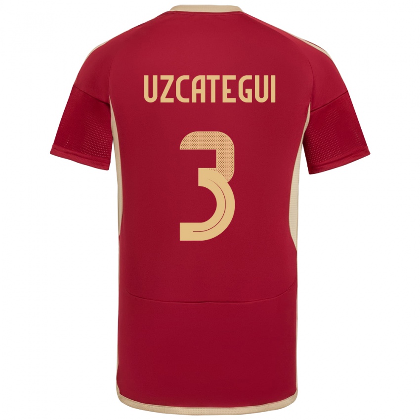 Kinder Venezuela Rafael Uzcátegui #3 Burgund Heimtrikot Trikot 24-26 T-Shirt Österreich