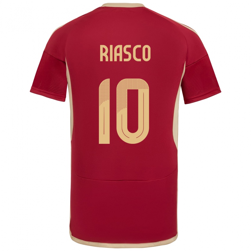 Kinder Venezuela José Riasco #10 Burgund Heimtrikot Trikot 24-26 T-Shirt Österreich