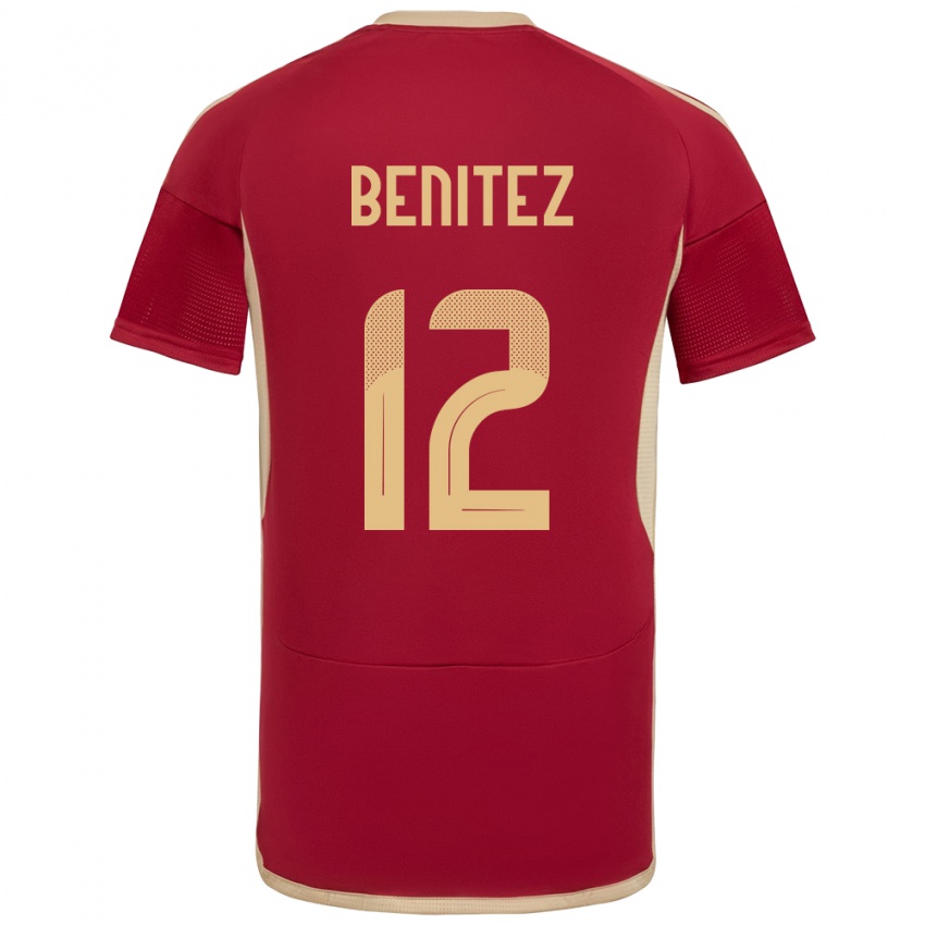 Kinder Venezuela Frankarlos Benítez #12 Burgund Heimtrikot Trikot 24-26 T-Shirt Österreich