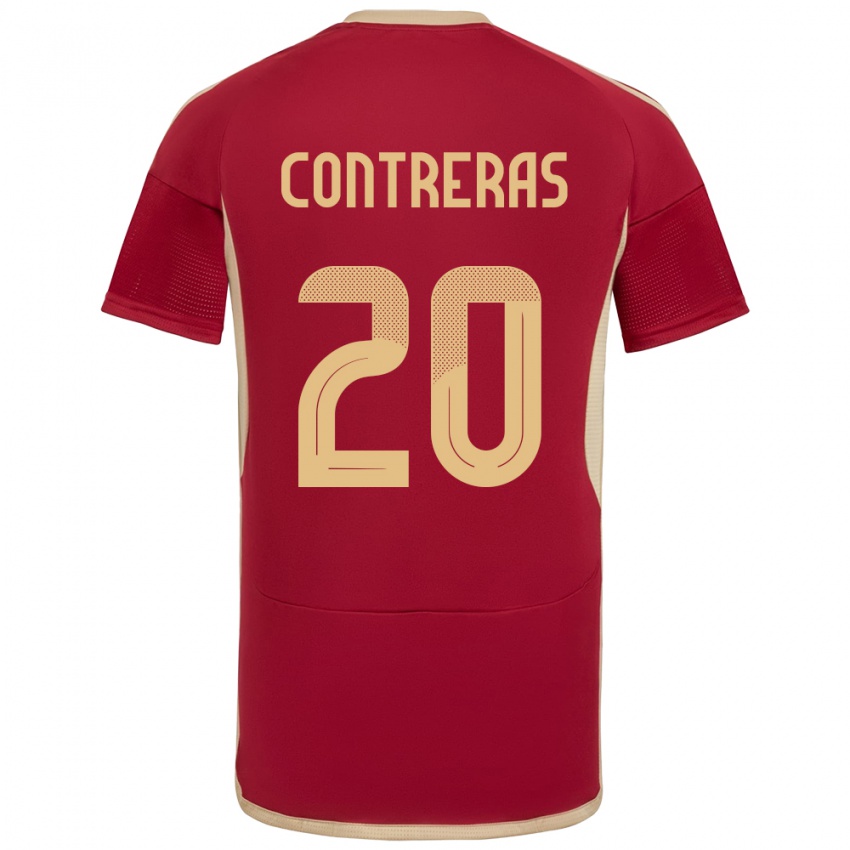 Kinder Venezuela Anderson Contreras #20 Burgund Heimtrikot Trikot 24-26 T-Shirt Österreich