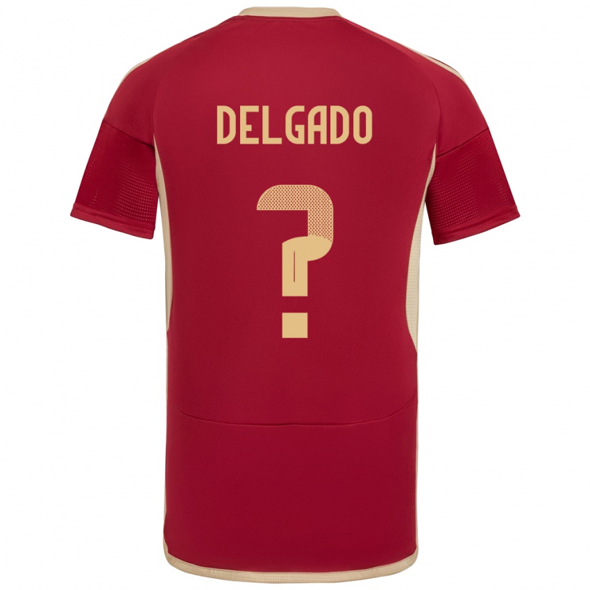 Kinder Venezuela Álex Delgado #0 Burgund Heimtrikot Trikot 24-26 T-Shirt Österreich