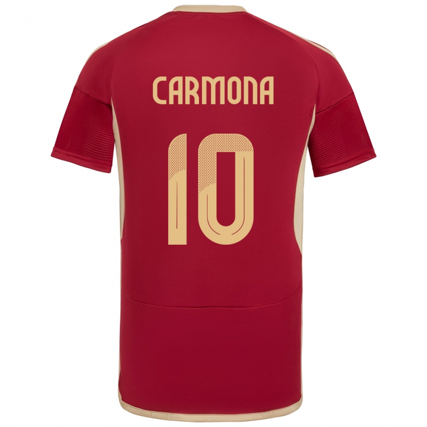 Kinder Venezuela Wikelman Carmona #10 Burgund Heimtrikot Trikot 24-26 T-Shirt Österreich