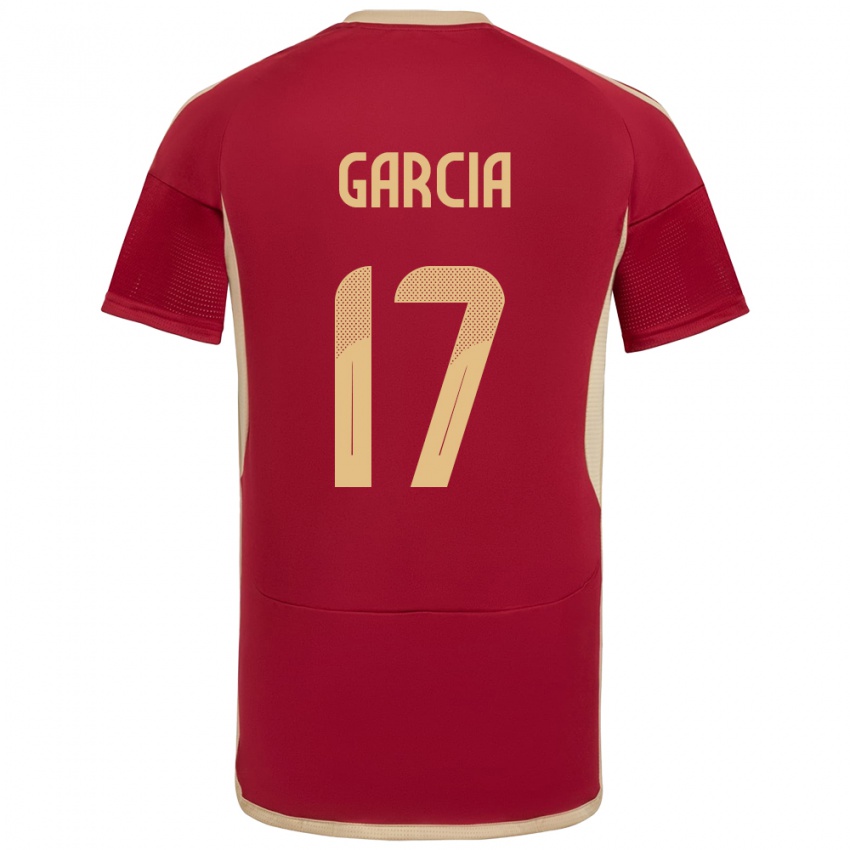 Kinder Venezuela Gabriela García #17 Burgund Heimtrikot Trikot 24-26 T-Shirt Österreich