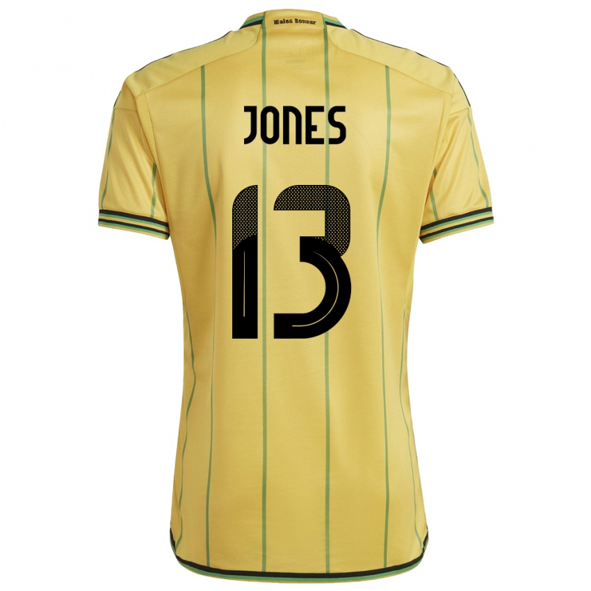 Kinder Jamaika Javanae Jones #13 Gelb Heimtrikot Trikot 24-26 T-Shirt Österreich