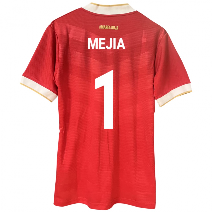 Kinder Panama Luis Mejía #1 Rot Heimtrikot Trikot 24-26 T-Shirt Österreich