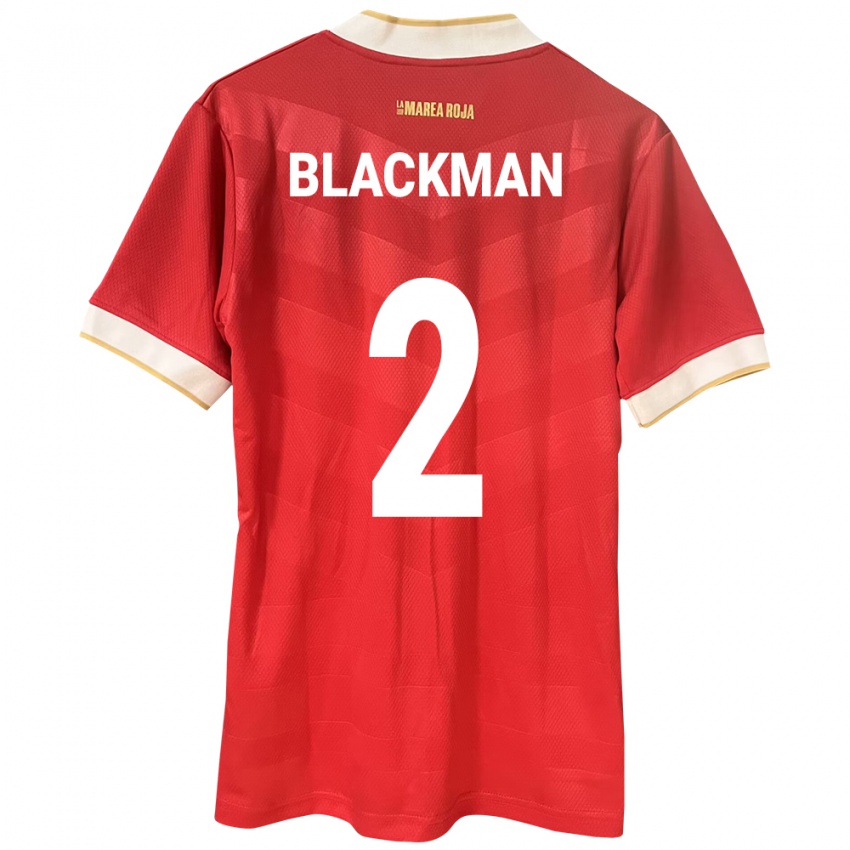 Kinder Panama César Blackman #2 Rot Heimtrikot Trikot 24-26 T-Shirt Österreich