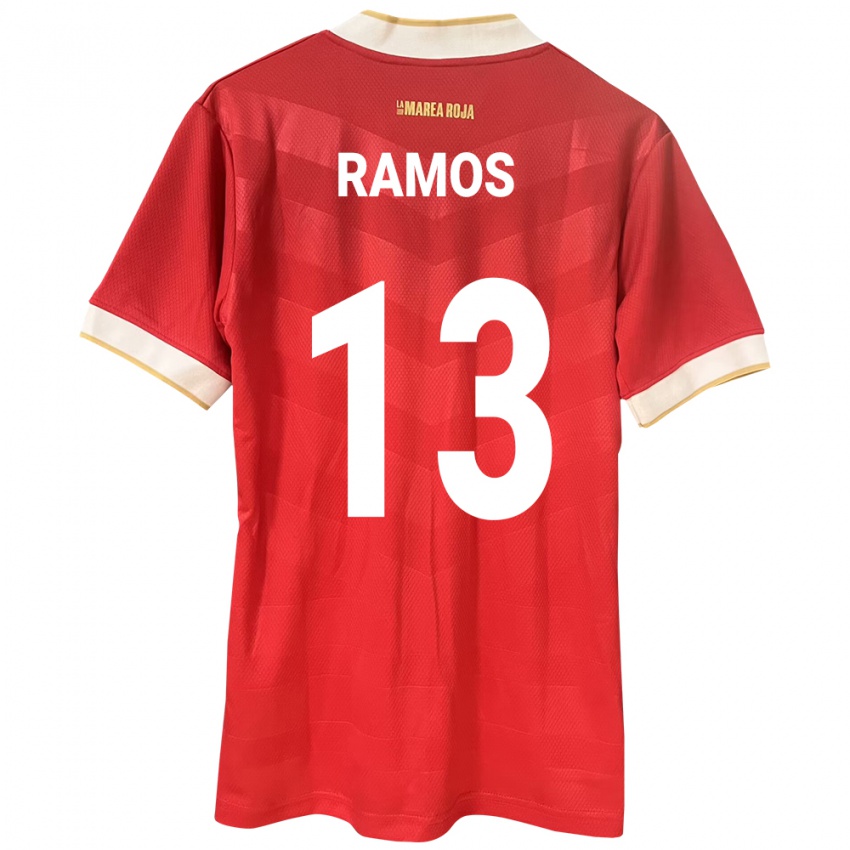 Kinder Panama Jiovany Ramos #13 Rot Heimtrikot Trikot 24-26 T-Shirt Österreich