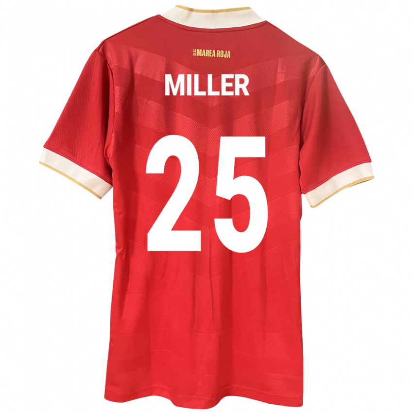 Kinder Panama Roderick Miller #25 Rot Heimtrikot Trikot 24-26 T-Shirt Österreich