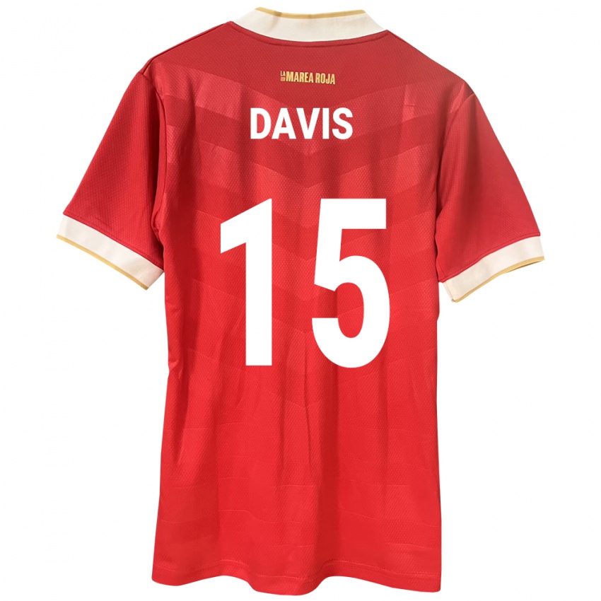 Kinder Panama Éric Davis #15 Rot Heimtrikot Trikot 24-26 T-Shirt Österreich