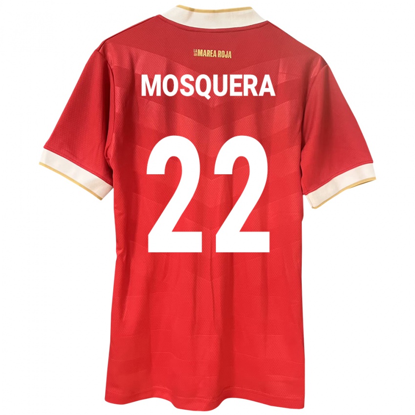 Kinder Panama Orlando Mosquera #22 Rot Heimtrikot Trikot 24-26 T-Shirt Österreich