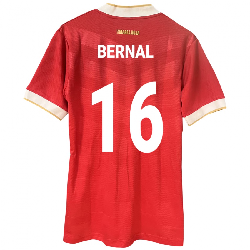 Kinder Panama José Bernal #16 Rot Heimtrikot Trikot 24-26 T-Shirt Österreich