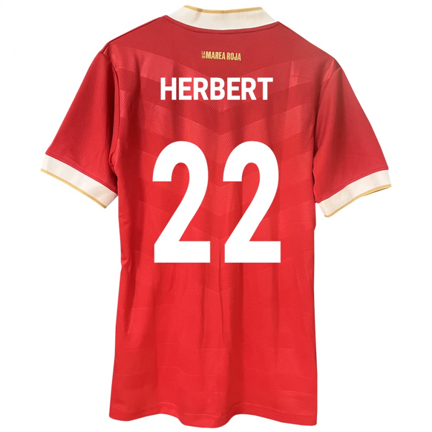 Kinder Panama Antony Herbert #22 Rot Heimtrikot Trikot 24-26 T-Shirt Österreich