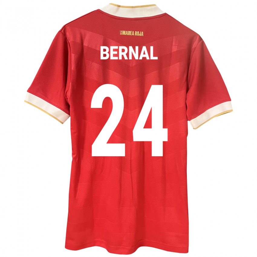 Kinder Panama Kevin Bernal #24 Rot Heimtrikot Trikot 24-26 T-Shirt Österreich