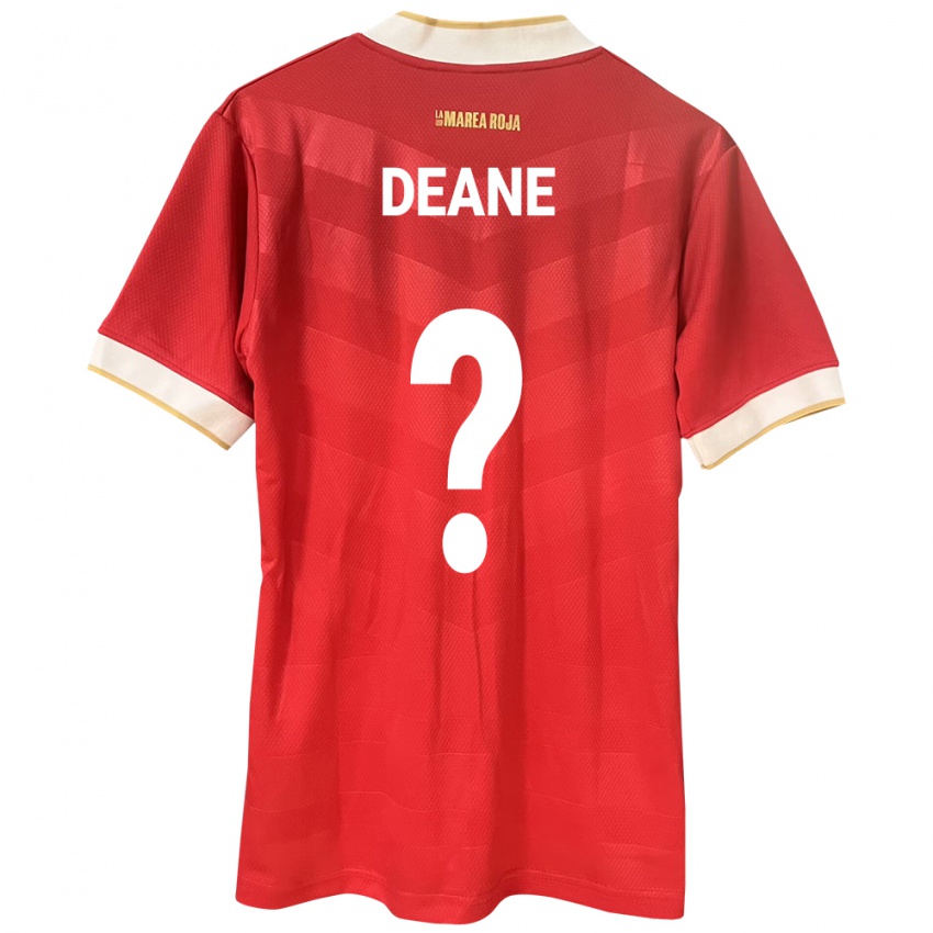 Kinder Panama Sean Deane #0 Rot Heimtrikot Trikot 24-26 T-Shirt Österreich