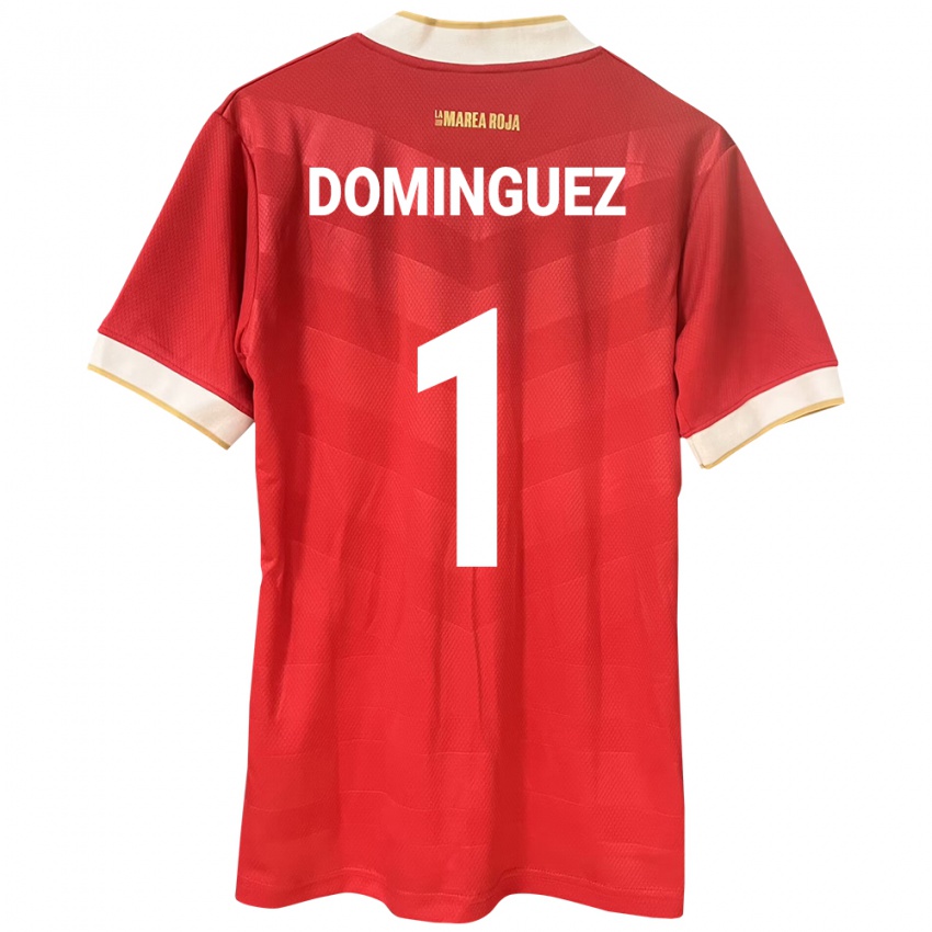 Kinder Panama Valeska Domínguez #1 Rot Heimtrikot Trikot 24-26 T-Shirt Österreich