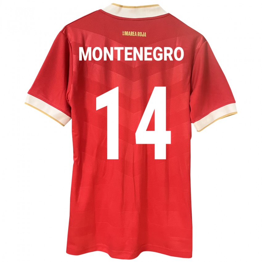 Kinder Panama Carmen Montenegro #14 Rot Heimtrikot Trikot 24-26 T-Shirt Österreich