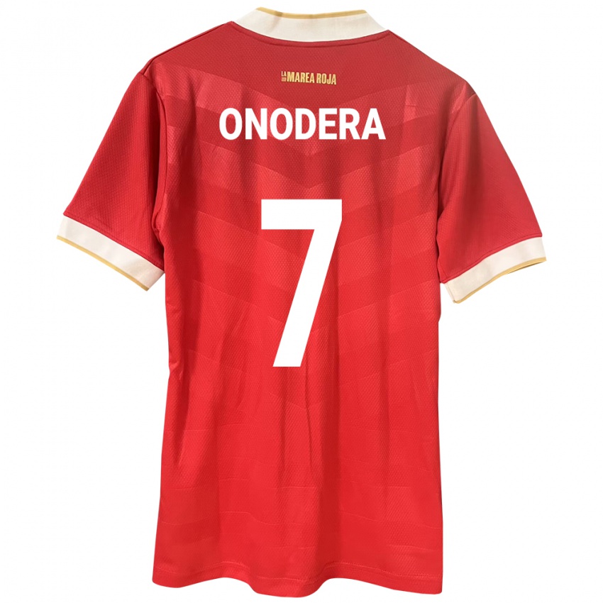 Kinder Panama Alison Onodera #7 Rot Heimtrikot Trikot 24-26 T-Shirt Österreich