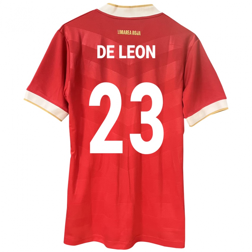 Kinder Panama Yerenis De León #23 Rot Heimtrikot Trikot 24-26 T-Shirt Österreich