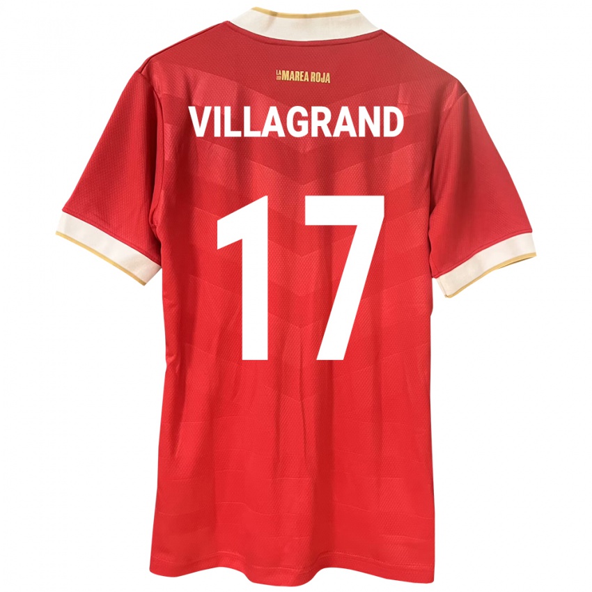 Kinder Panama Gabriela Villagrand #17 Rot Heimtrikot Trikot 24-26 T-Shirt Österreich