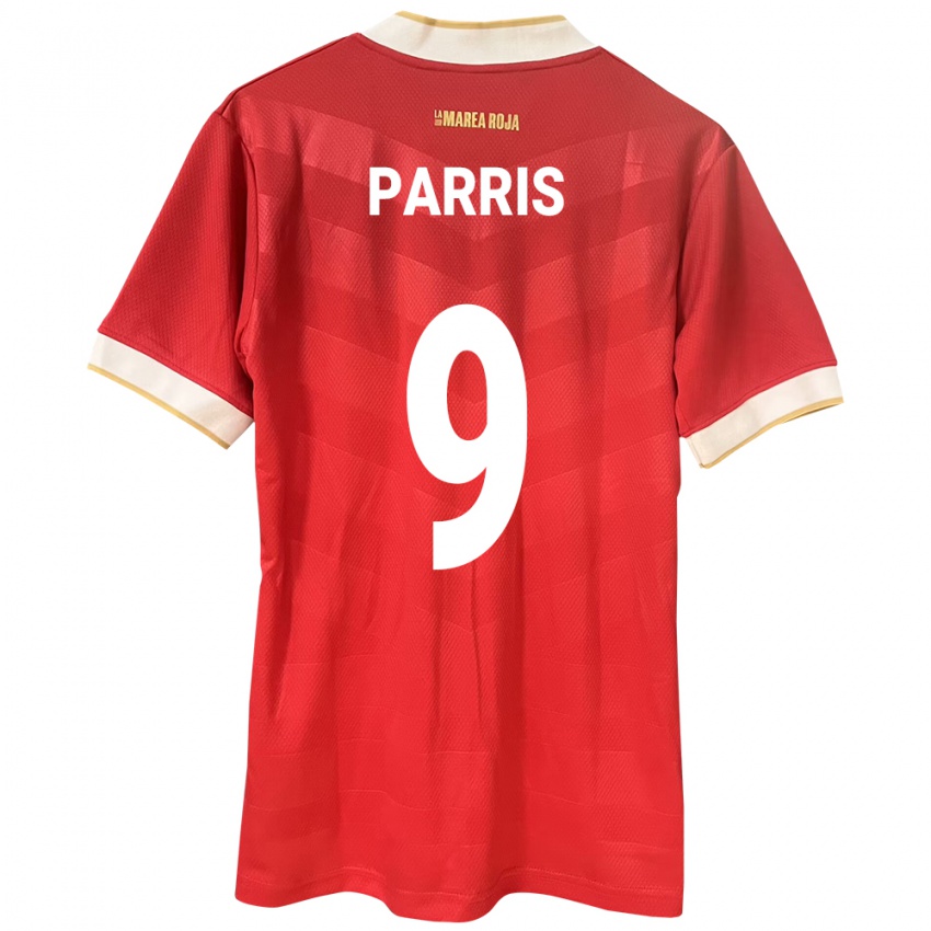 Kinder Panama Katherine Parris #9 Rot Heimtrikot Trikot 24-26 T-Shirt Österreich