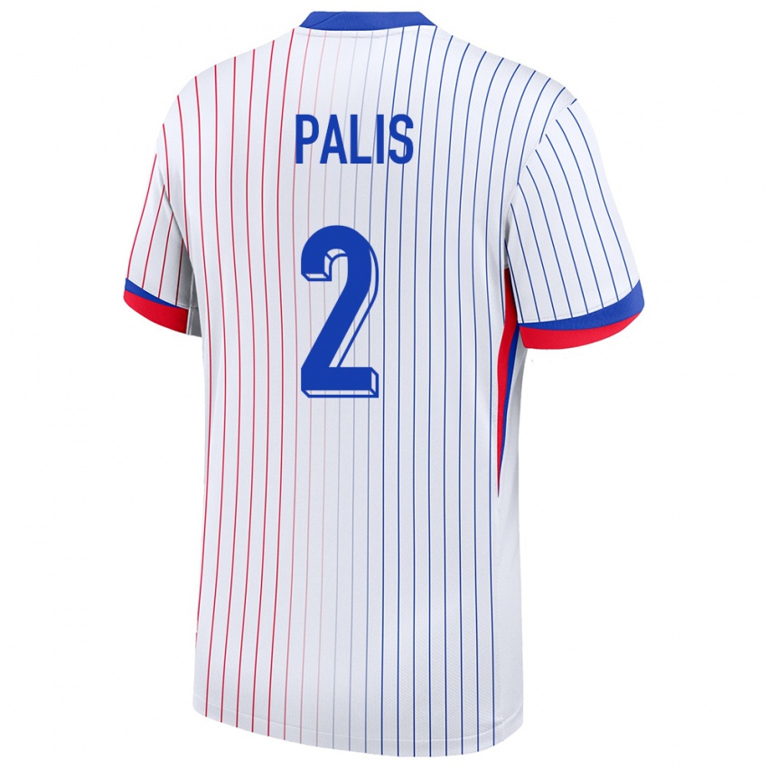 Kinder Frankreich Ella Palis #2 Weiß Auswärtstrikot Trikot 24-26 T-Shirt Österreich