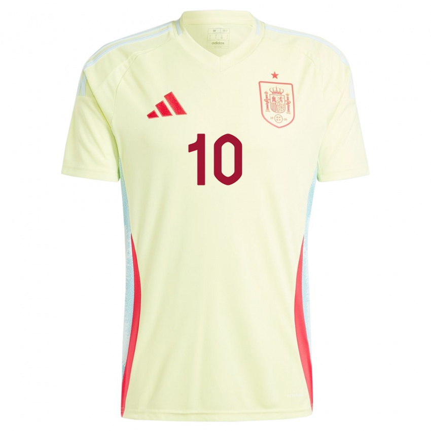 Kinder Spanien Nerea Eizagirre #10 Gelb Auswärtstrikot Trikot 24-26 T-Shirt Österreich