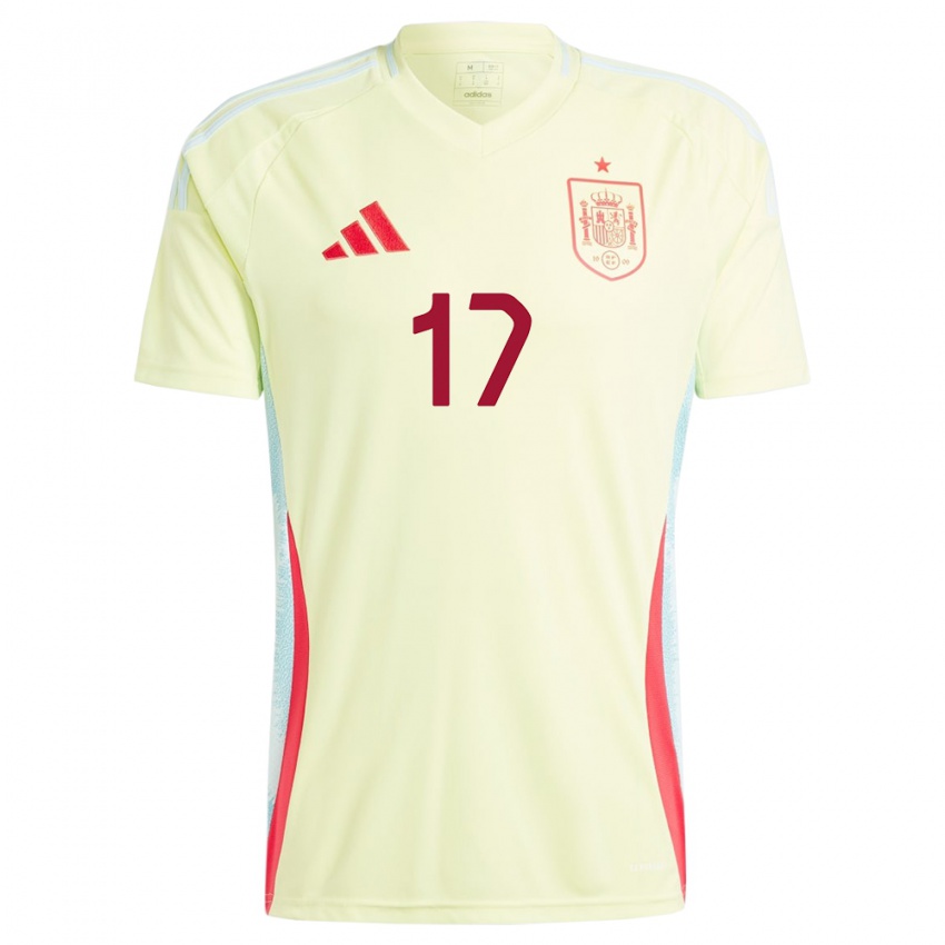 Kinder Spanien Lucia Garcia #17 Gelb Auswärtstrikot Trikot 24-26 T-Shirt Österreich