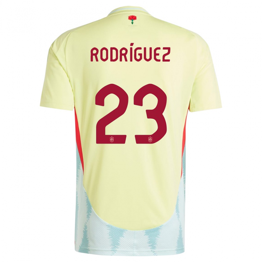 Kinder Spanien Misa Rodriguez #23 Gelb Auswärtstrikot Trikot 24-26 T-Shirt Österreich