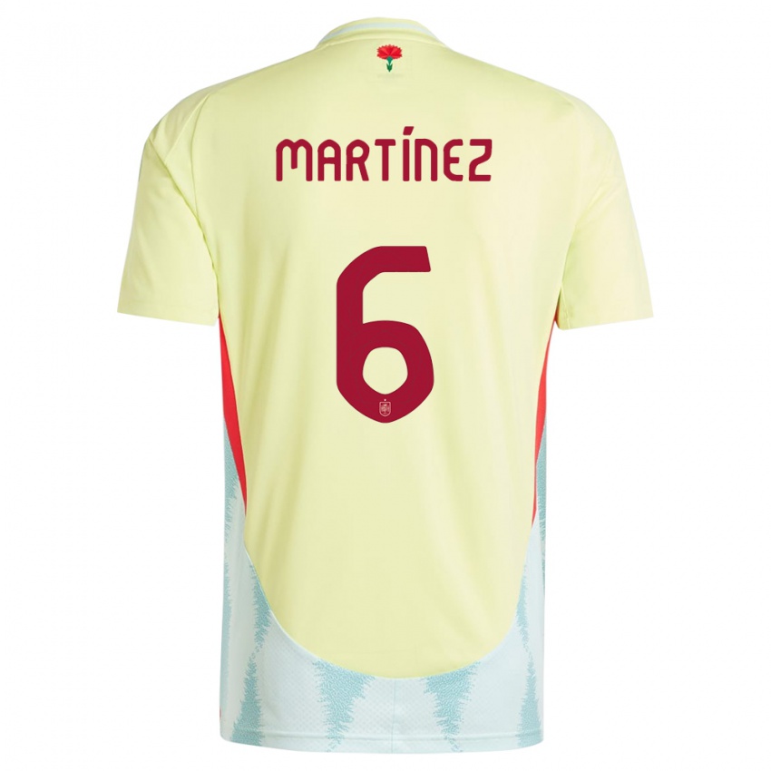 Kinder Spanien Roger Martinez #6 Gelb Auswärtstrikot Trikot 24-26 T-Shirt Österreich