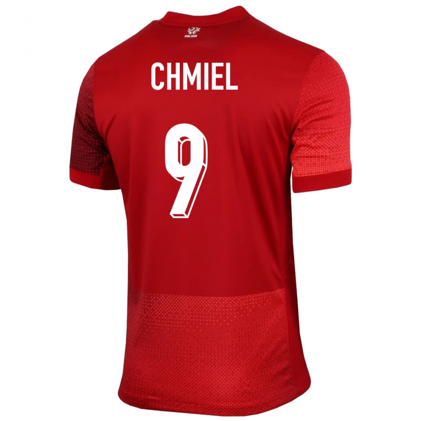 Kinder Polen George Chmiel #9 Rot Auswärtstrikot Trikot 24-26 T-Shirt Österreich