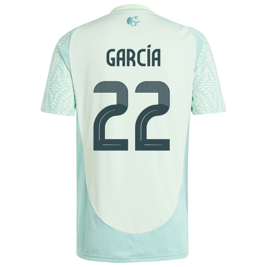 Kinder Mexiko Diana Garcia #22 Leinengrün Auswärtstrikot Trikot 24-26 T-Shirt Österreich