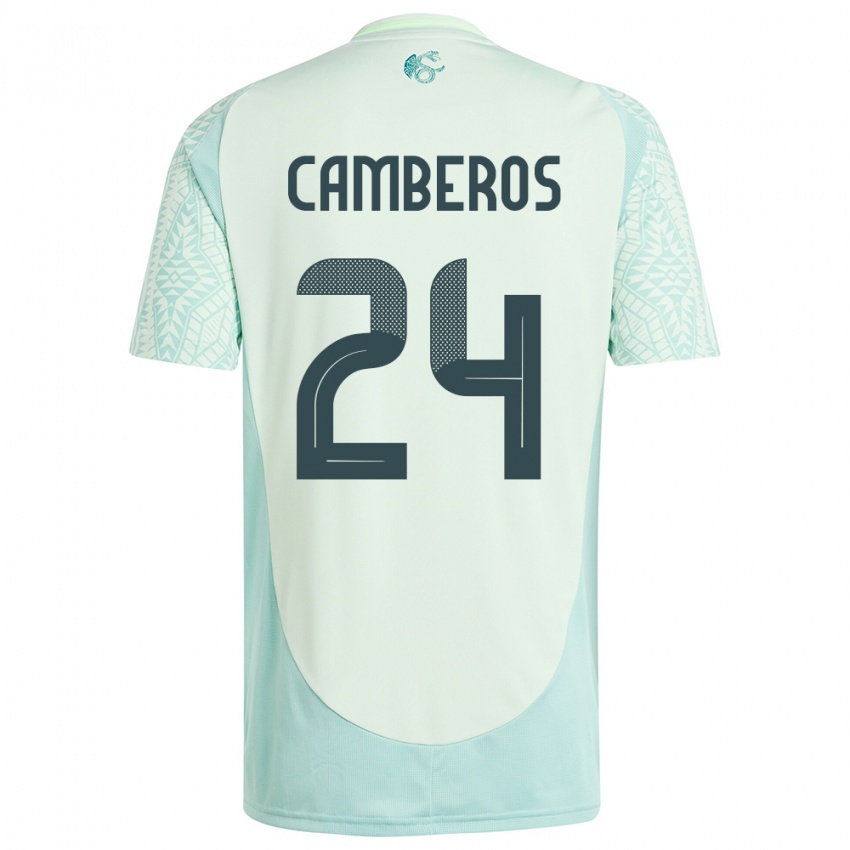 Kinder Mexiko Scarlett Camberos #24 Leinengrün Auswärtstrikot Trikot 24-26 T-Shirt Österreich