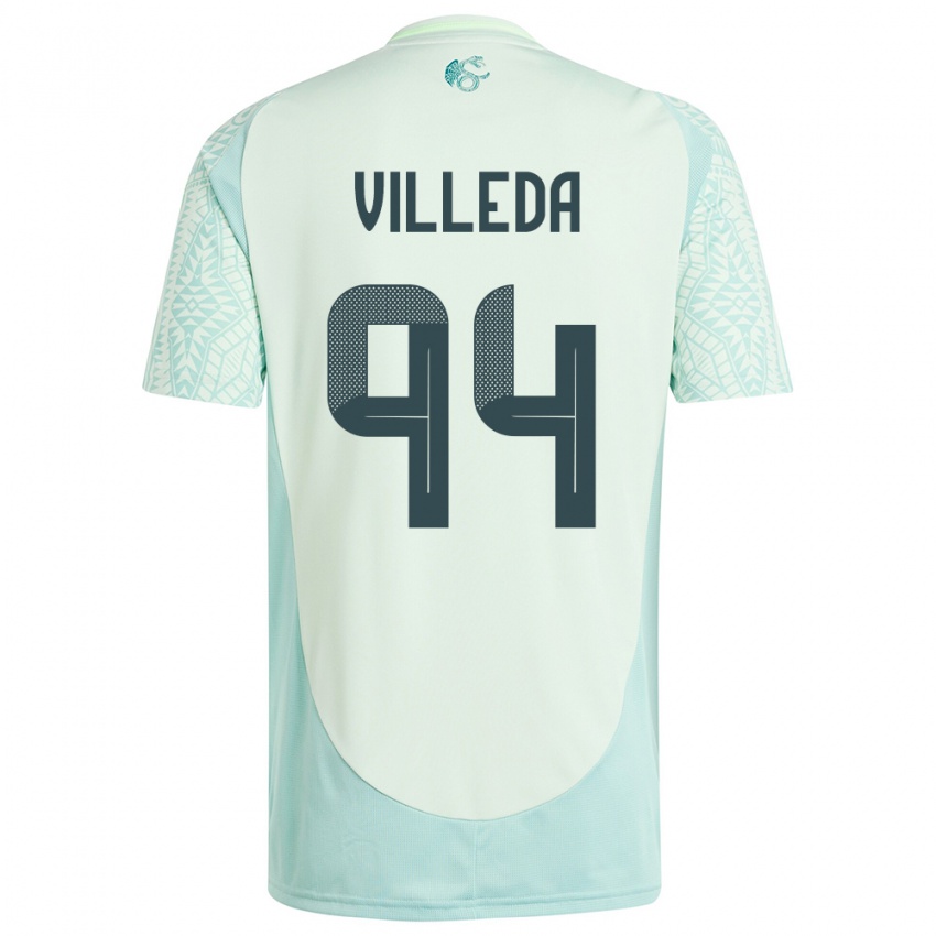 Kinder Mexiko Melany Villeda #94 Leinengrün Auswärtstrikot Trikot 24-26 T-Shirt Österreich