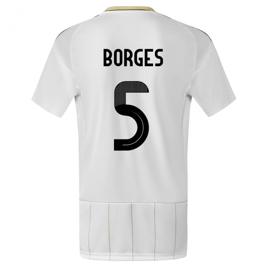 Kinder Costa Rica Celso Borges #5 Weiß Auswärtstrikot Trikot 24-26 T-Shirt Österreich