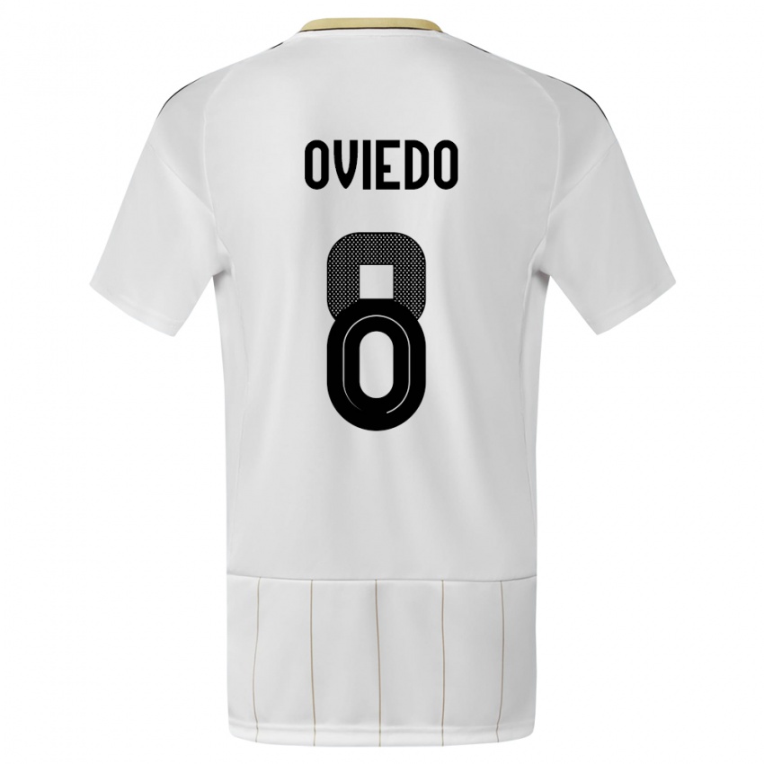 Kinder Costa Rica Bryan Oviedo #8 Weiß Auswärtstrikot Trikot 24-26 T-Shirt Österreich