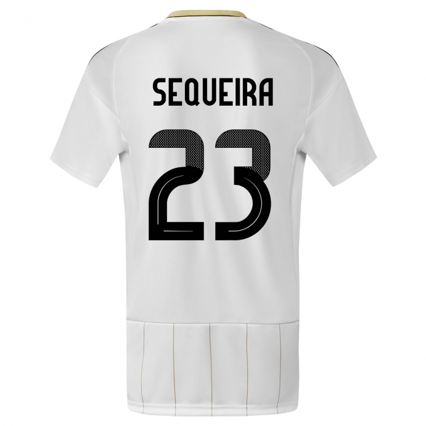 Kinder Costa Rica Patrick Sequeira #23 Weiß Auswärtstrikot Trikot 24-26 T-Shirt Österreich