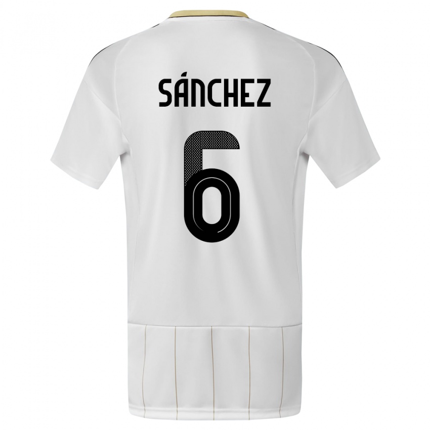 Kinder Costa Rica Carol Sanchez #6 Weiß Auswärtstrikot Trikot 24-26 T-Shirt Österreich