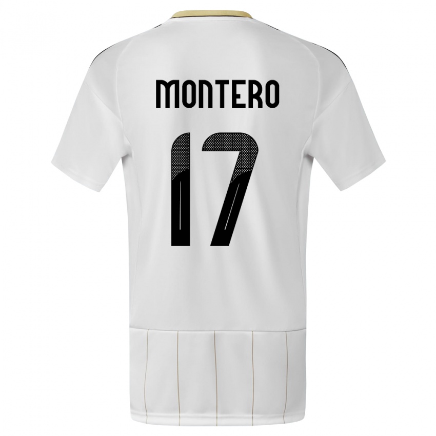 Kinder Costa Rica Michelle Montero #17 Weiß Auswärtstrikot Trikot 24-26 T-Shirt Österreich