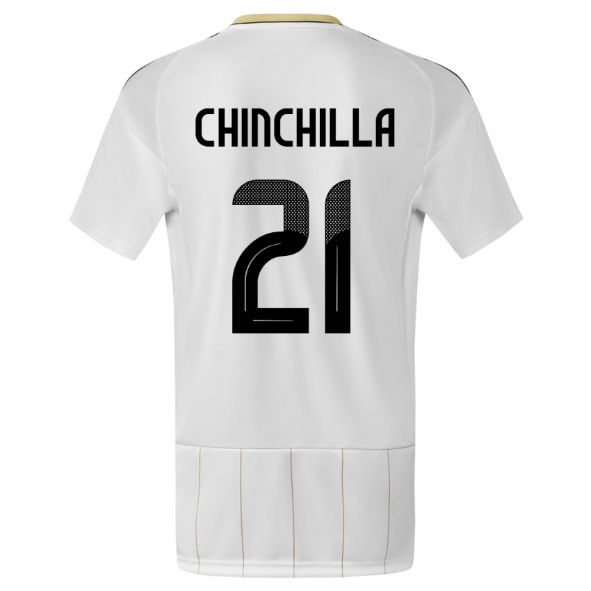 Kinder Costa Rica Viviana Chinchilla #21 Weiß Auswärtstrikot Trikot 24-26 T-Shirt Österreich