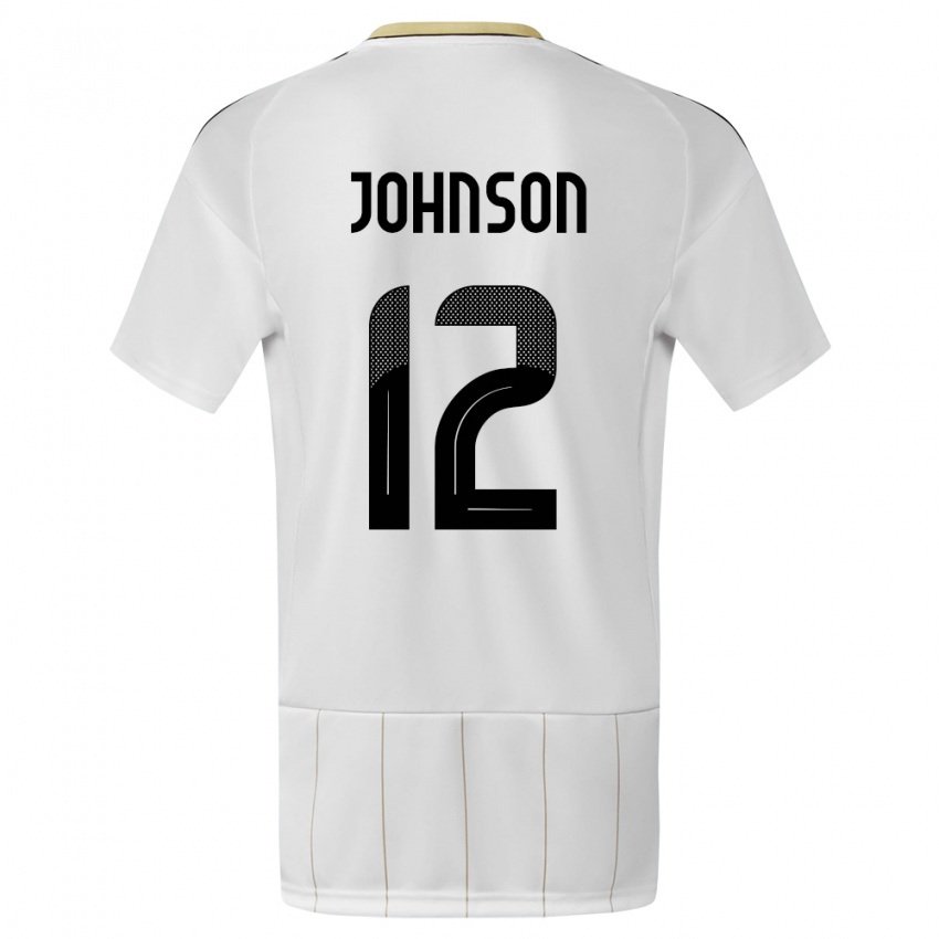 Kinder Costa Rica Shawn Johnson #12 Weiß Auswärtstrikot Trikot 24-26 T-Shirt Österreich