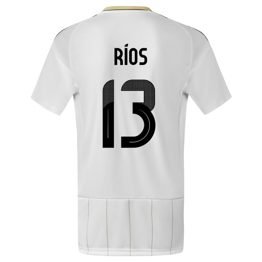 Kinder Costa Rica Keral Rios #13 Weiß Auswärtstrikot Trikot 24-26 T-Shirt Österreich