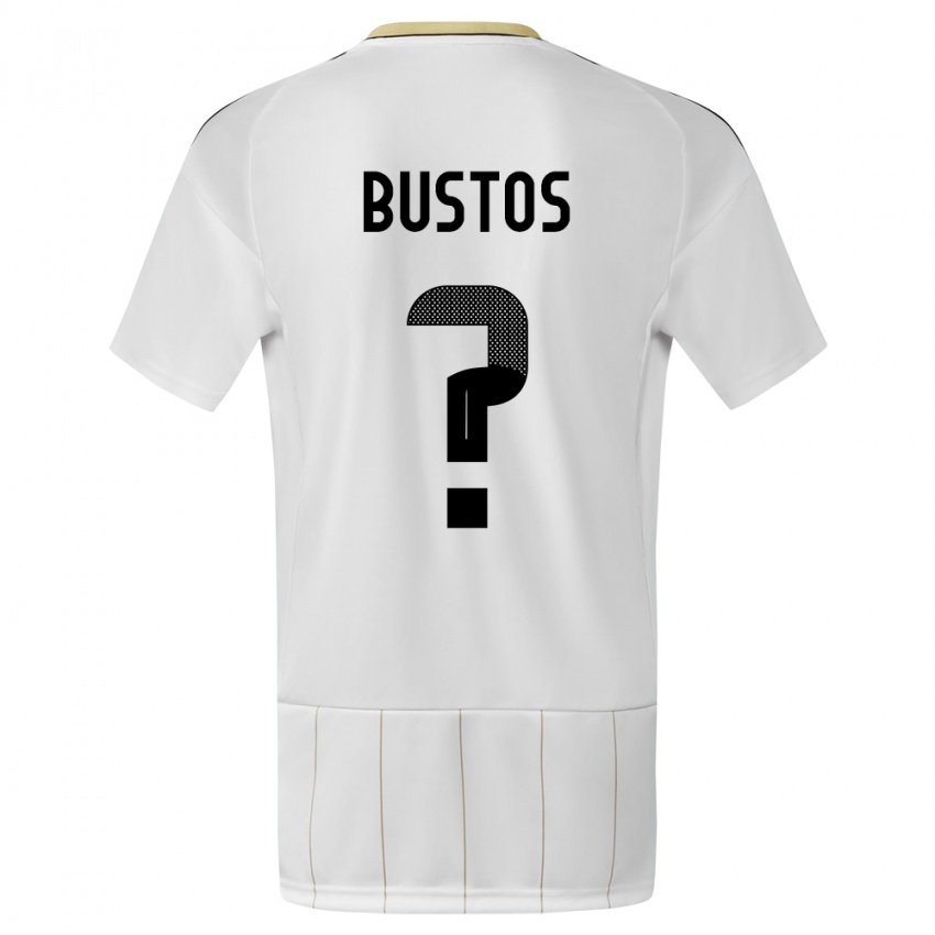 Kinder Costa Rica Roy Bustos #0 Weiß Auswärtstrikot Trikot 24-26 T-Shirt Österreich